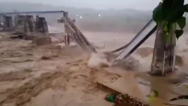 Himachal Pradesh Rains: Railway Bridge on Chakki River in Kangra District Collapses